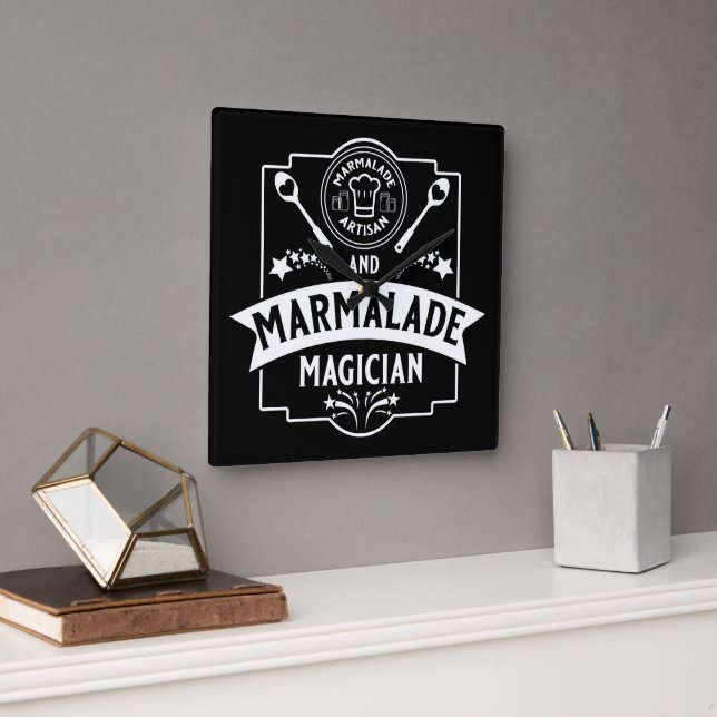Marmalade Jam  Square Wall Clock (Office)
