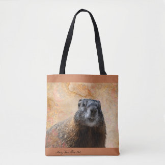 Marmalade Marmot Tote Bag