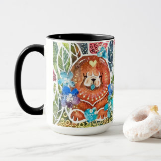 MARMALADE MISS Chow dog  15 OZ. Mug
