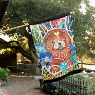 MARMALADE MISS Chow dog  . House Flag
