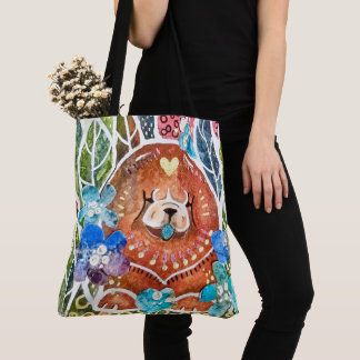 MARMALADE MISS Chow dog  Tote Bag