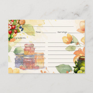 Marmalade Recipe Card