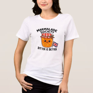 Marmalade Society Funny Jar Cartoon Tri-Blend Shirt