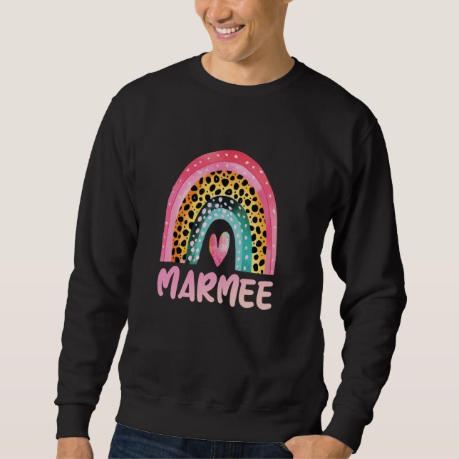 Marmee Rainbow Mother's Day Love Cute Funny Sweatshirt (Front)