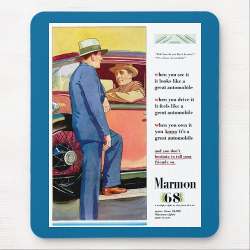 Marmon 68 mouse pad