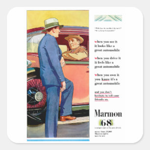 Marmon 68 square sticker