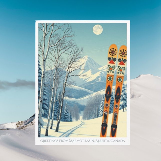 Marmot Basin Alberta Canada ski resort Postcard (Creator Uploaded)