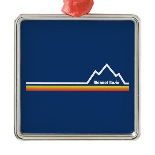Marmot Basin Metal Ornament