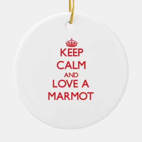 Marmot Ceramic Ornament