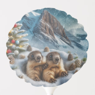 Marmot Christmas Balloon