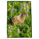 Marmot in Mount Rainier Wildflowers Medium Gift Bag