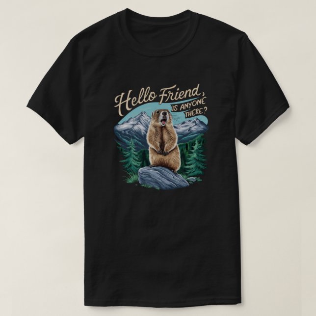 marmot in the Alps T-Shirt (Design Front)