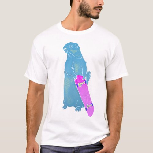 Marmot Woodchuck skateboarding T_Shirt