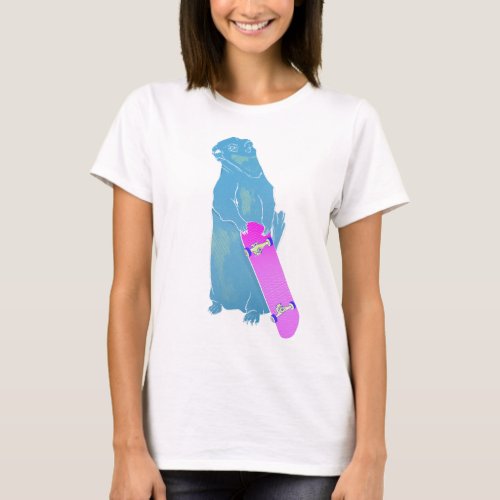 Marmot Woodchuck skateboarding T_Shirt