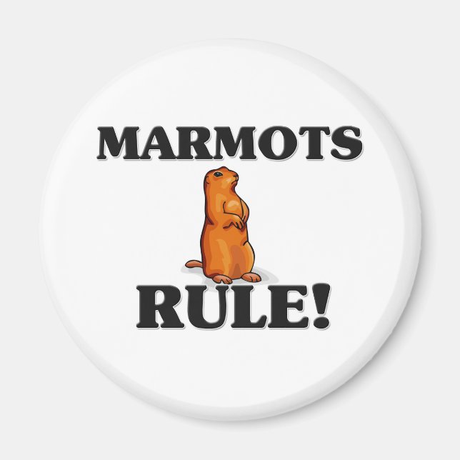 MARMOTS Rule! Magnet (Front)