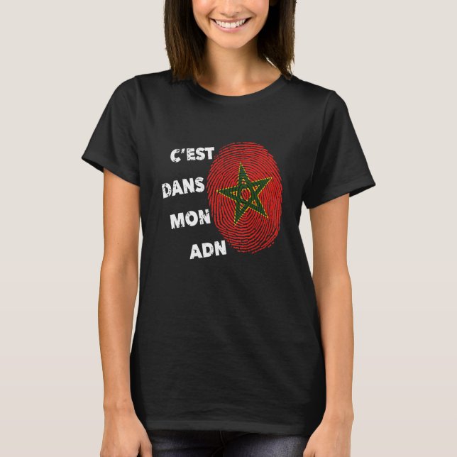 Maroc C'est Dans Mon Adn Morocco Fier Morocco In M T-Shirt (Front)