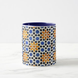 Marocain style vintage mug