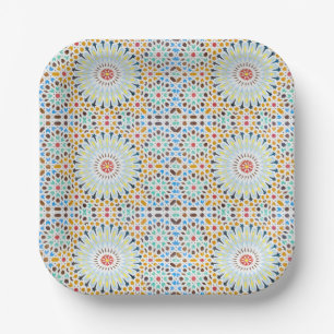 Marocain style   vintage  paper plates