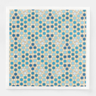 Marocco colors pattern paper dinner napkins