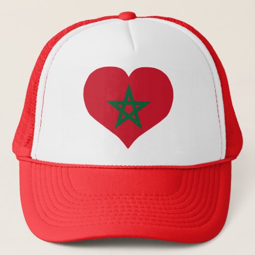 Marocco flag trucker hat