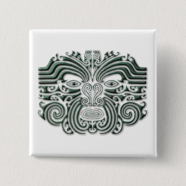 Maroi tattoo-stone pinback button (Front)