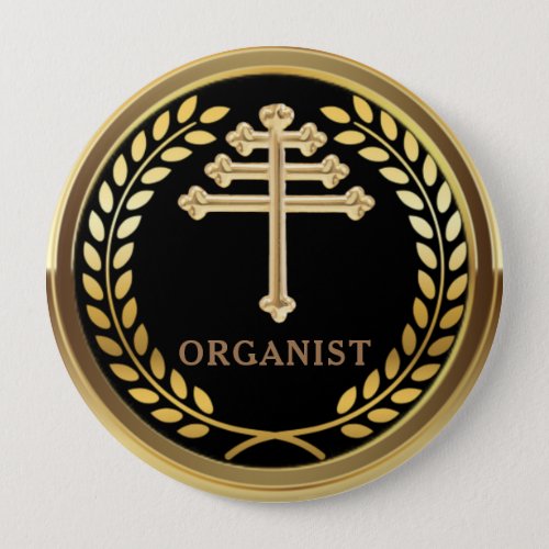 Maronite Catholic Church Organist Badge Button