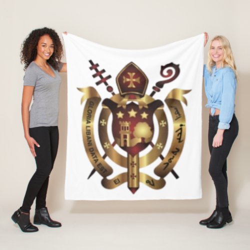 Maronite Church Coat of Arms Blanket Wall Hanging