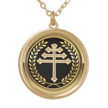 Maronite Church Cross Unisex Necklace by bebebelle at Zazzle