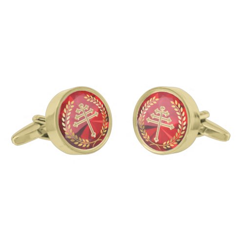 Maronite Cross Monsignor  Bishop French  Cufflink