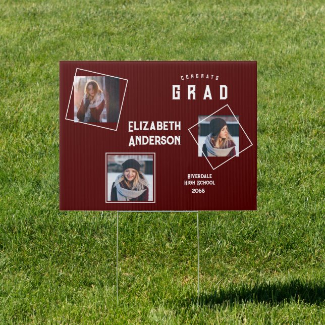 Maroon 3 Photo Collage Grad Photo Announcement Sig Sign (Insitu)