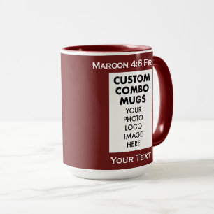 Maroon 4:6 Portrait Frame 2 Photo Custom Combo Mug