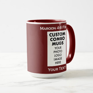 Maroon 4:6 Portrait Frame 2 Photo Custom Combo Mug