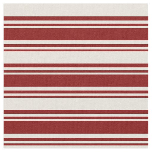 Maroon and Beige Lines/Stripes Pattern Fabric