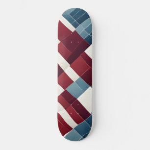 Maroon and blue background with textures skateboard