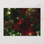 Maroon and Gold Christmas Tree Holiday Photo