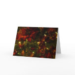 Maroon and Gold Christmas Tree II Holiday Card