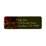 Maroon and Gold Christmas Tree II Label