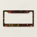 Maroon and Gold Christmas Tree II License Plate Frame