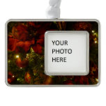 Maroon and Gold Christmas Tree II Ornament