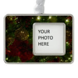 Maroon and Gold Christmas Tree II Ornament