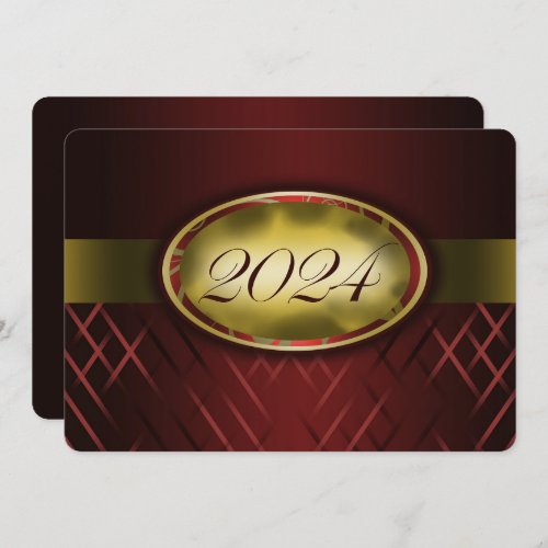 Maroon and Gold Class of 2024 Party Invitation