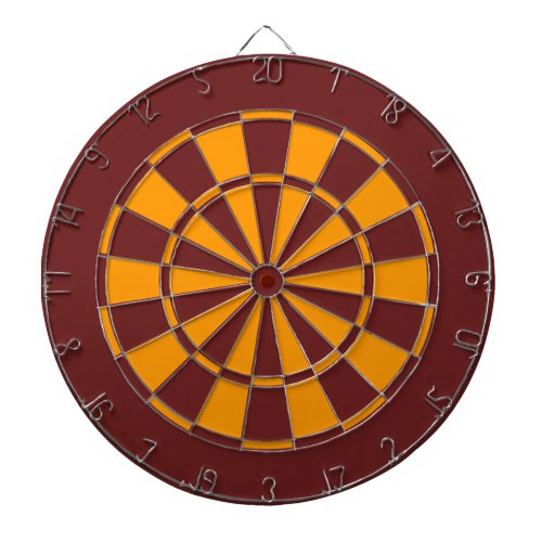 Maroon and Gold Dart Board