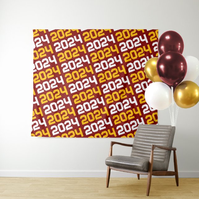 Maroon and Gold Graduation Backdrop (Creator Uploaded)