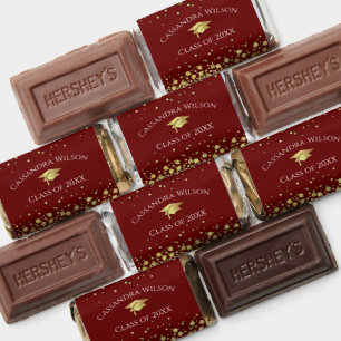 Maroon and Gold Graduation Hershey's Miniatures
