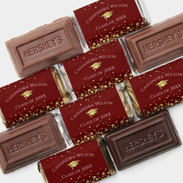 Maroon and Gold Graduation Hershey's Miniatures (Assorted)