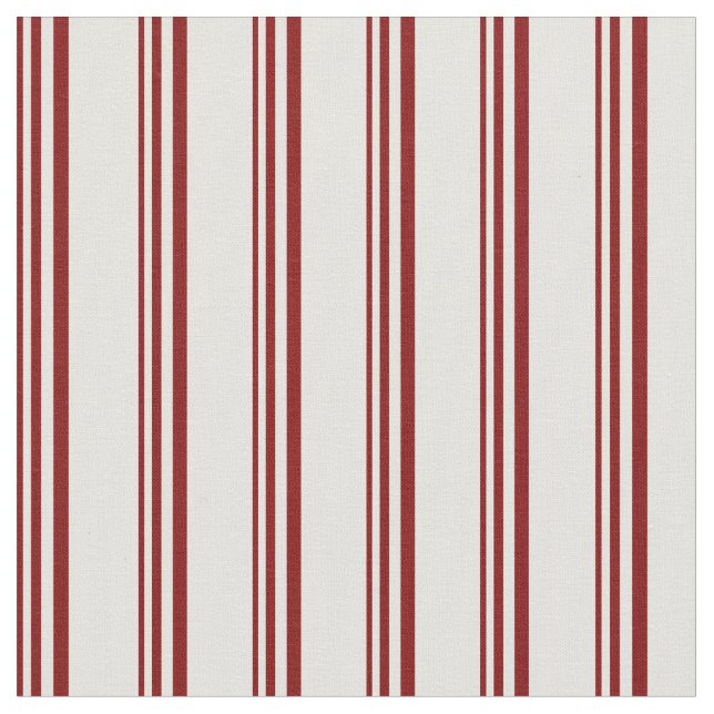 Maroon and Light Yellow Lines/Stripes Pattern Fabric (Close Up)