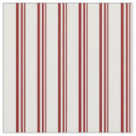 Maroon and Mint Cream Lines Pattern Fabric
