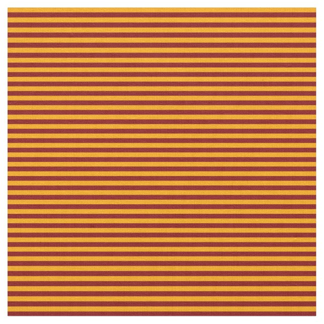 Maroon and Orange Colored Stripes Fabric (Close Up)