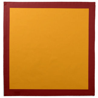 Maroon and Orange Napkins