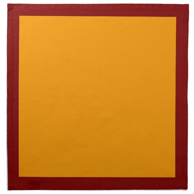Maroon and Orange Napkins (Front)